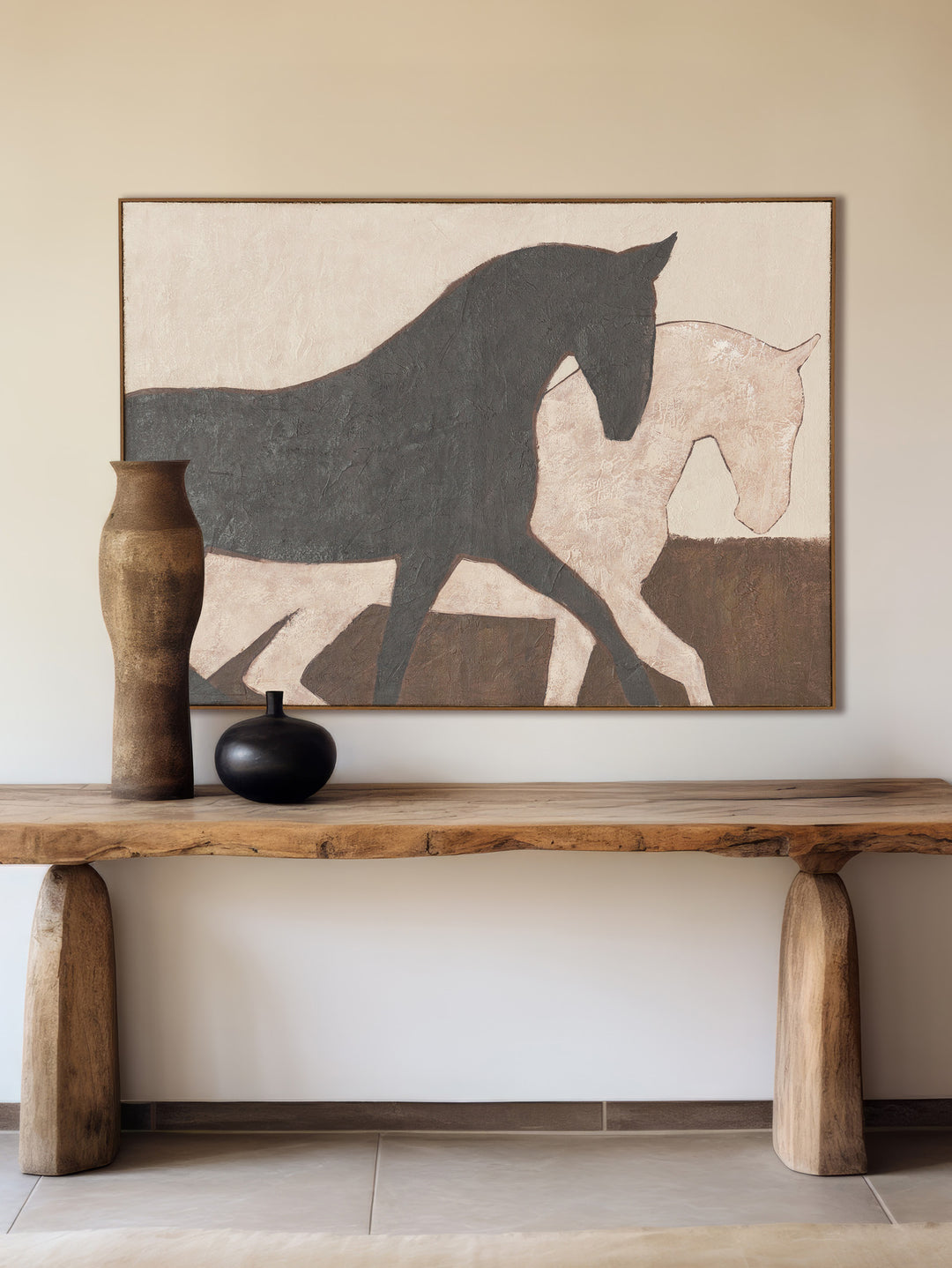 Majestic Spirits Wall Art in Smoky Cremello