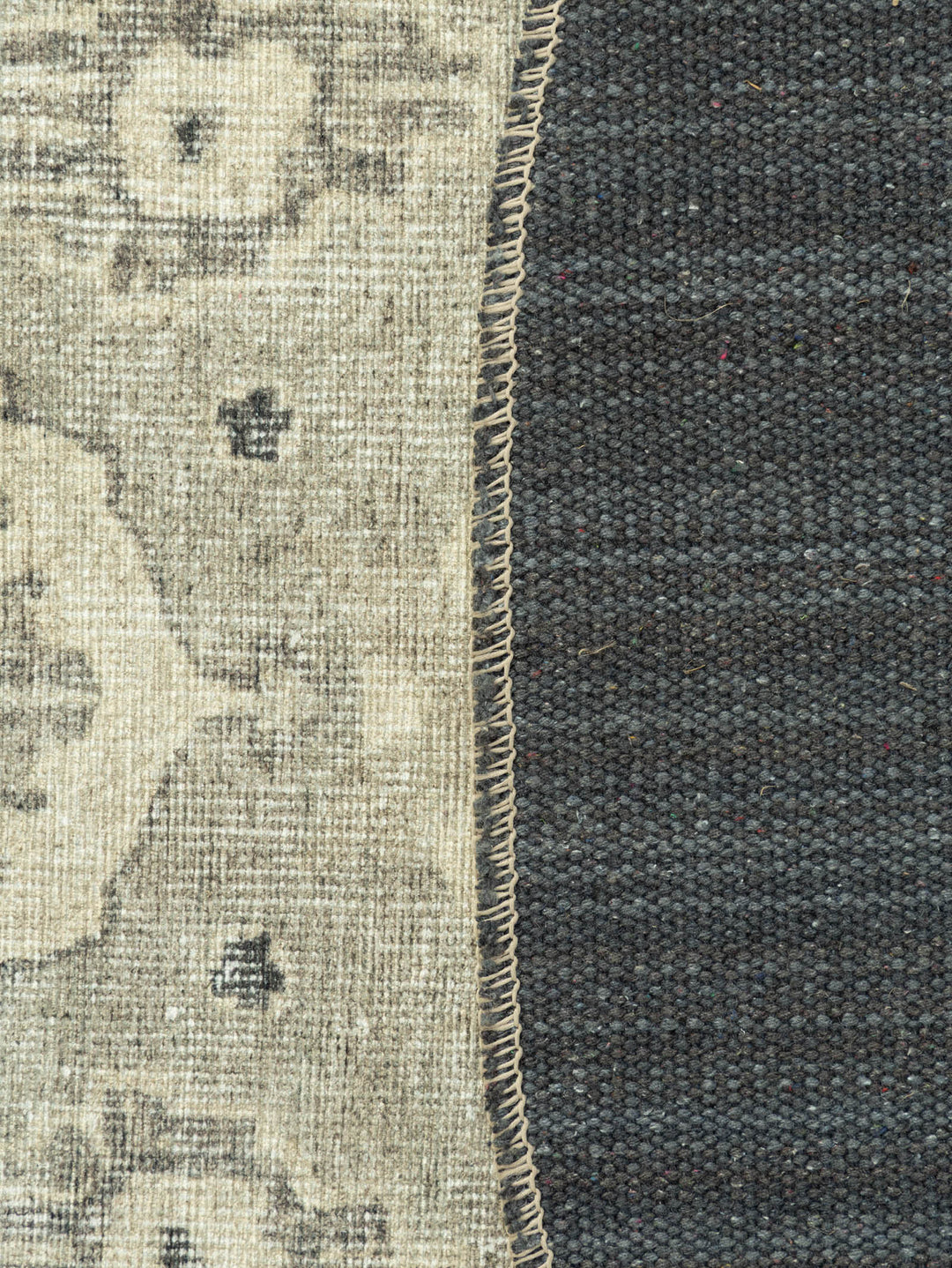 Baroness Round Rug in Limestone