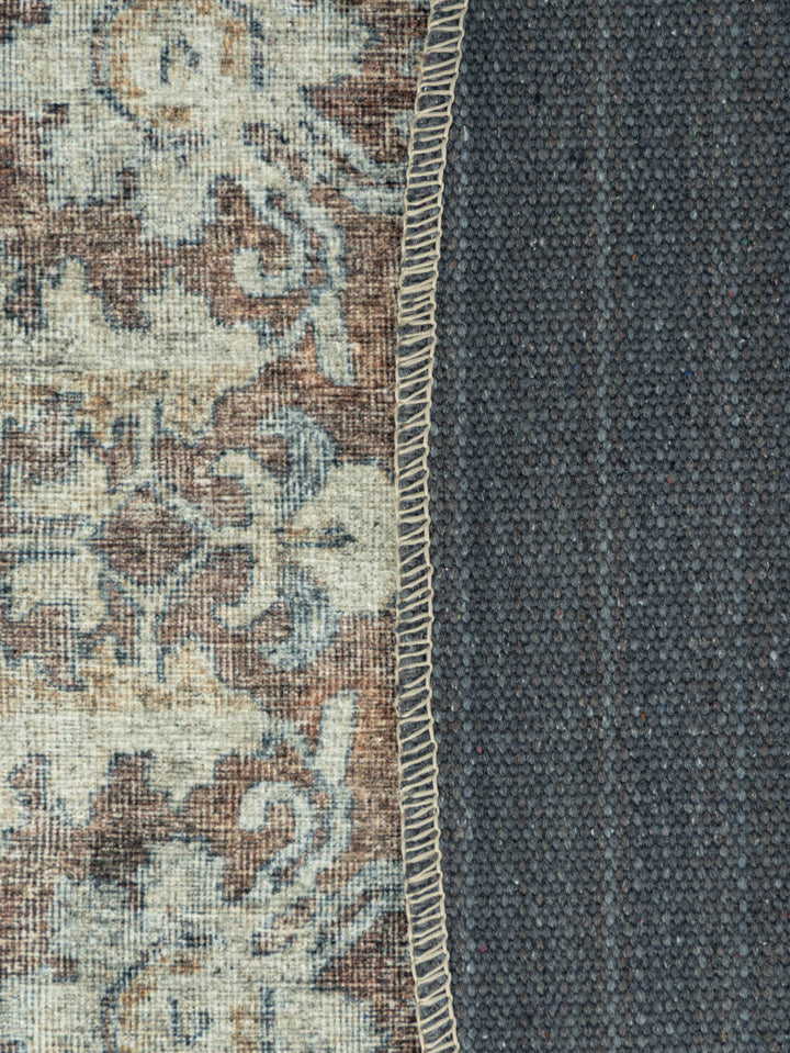 Courtship Round Rug in Chestnut