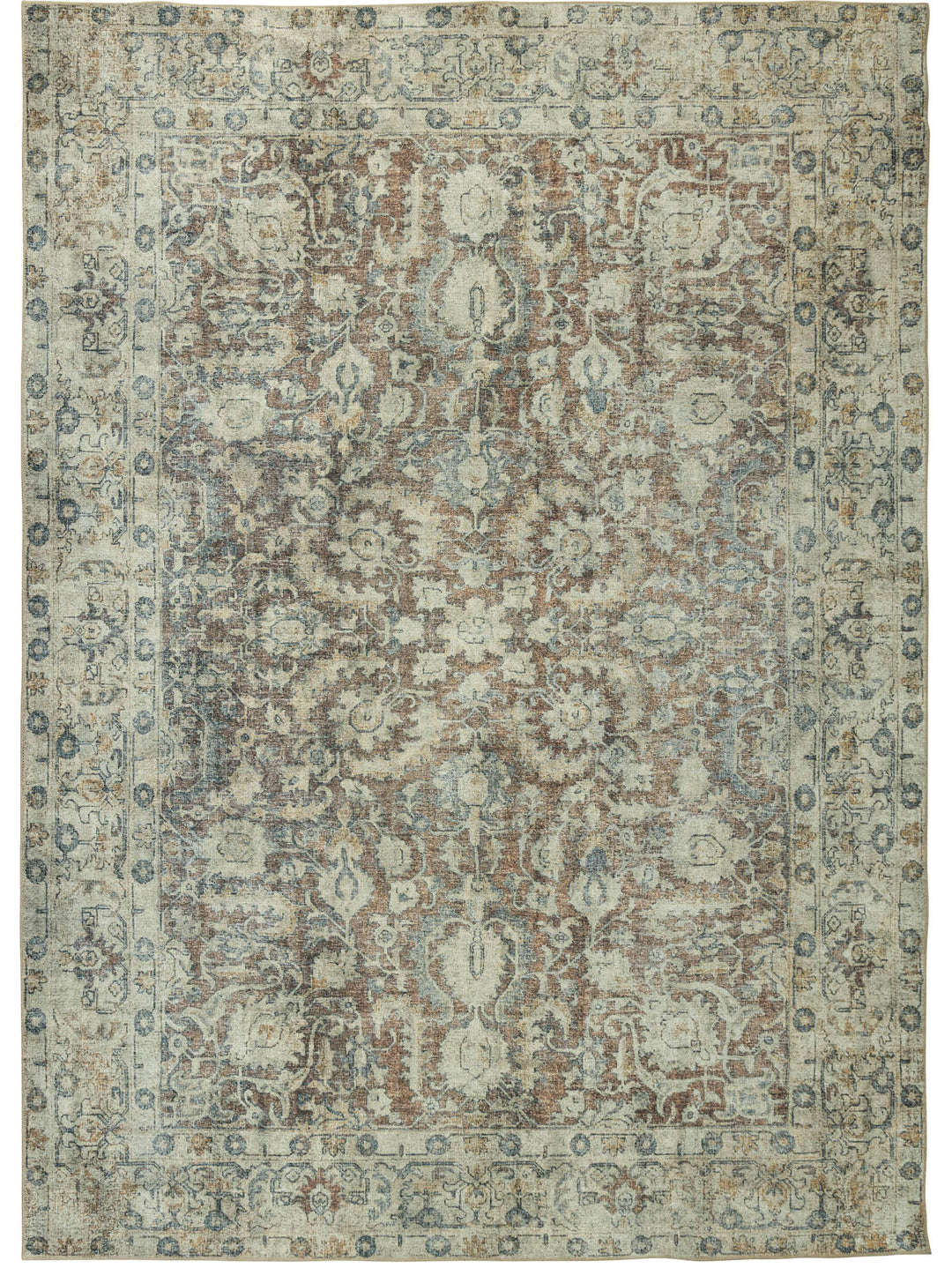 Courtship Rug in Chestnut