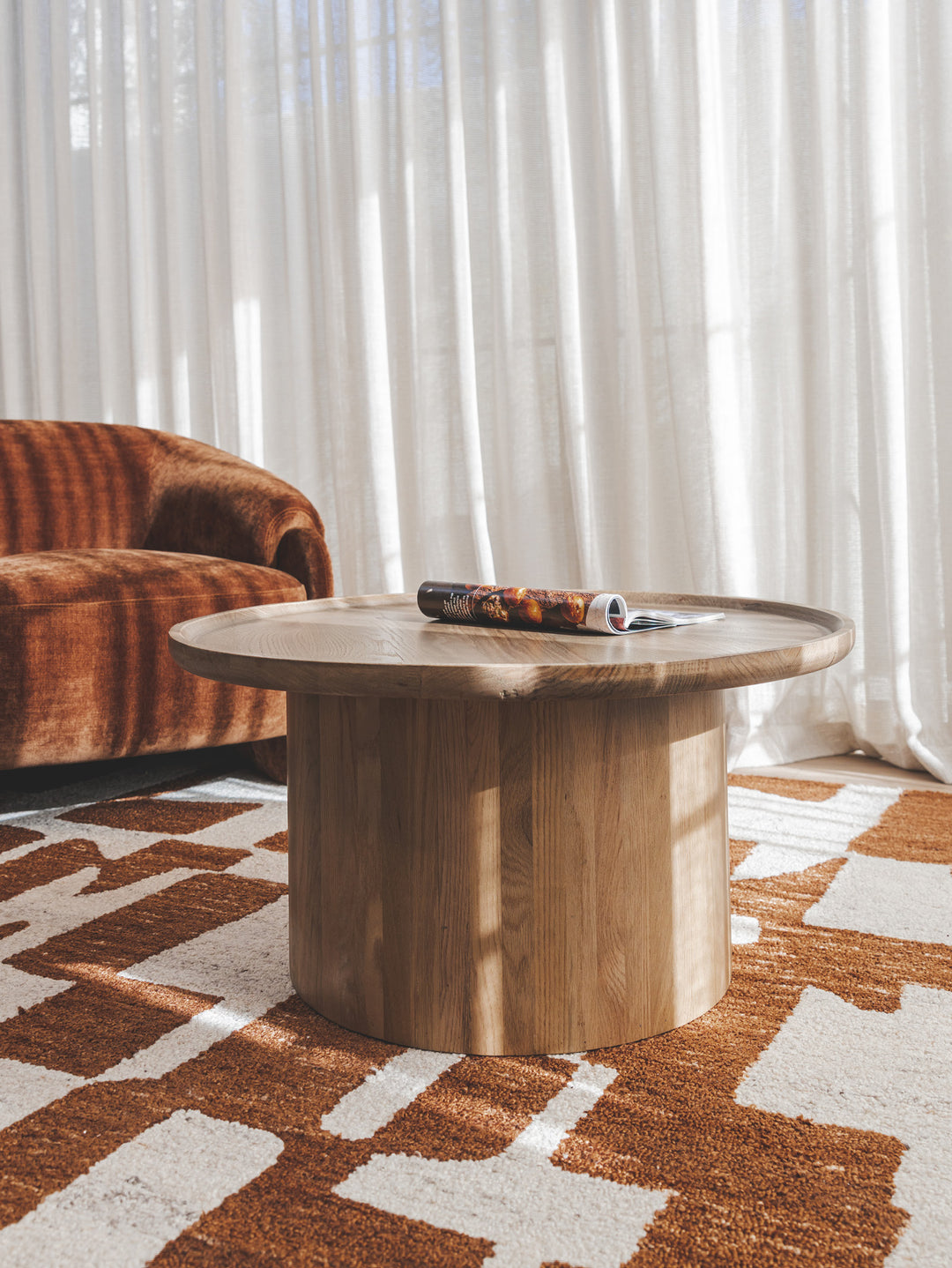 Maurula Oak Coffee Table in Cumin