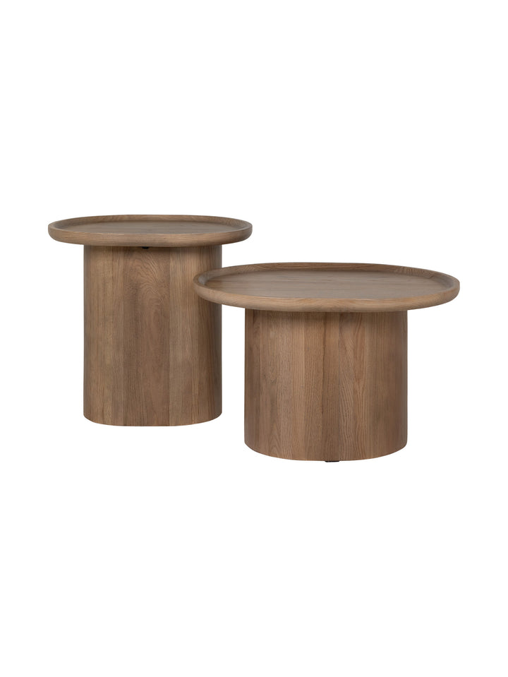 Maurula Oak Side Table in Cumin