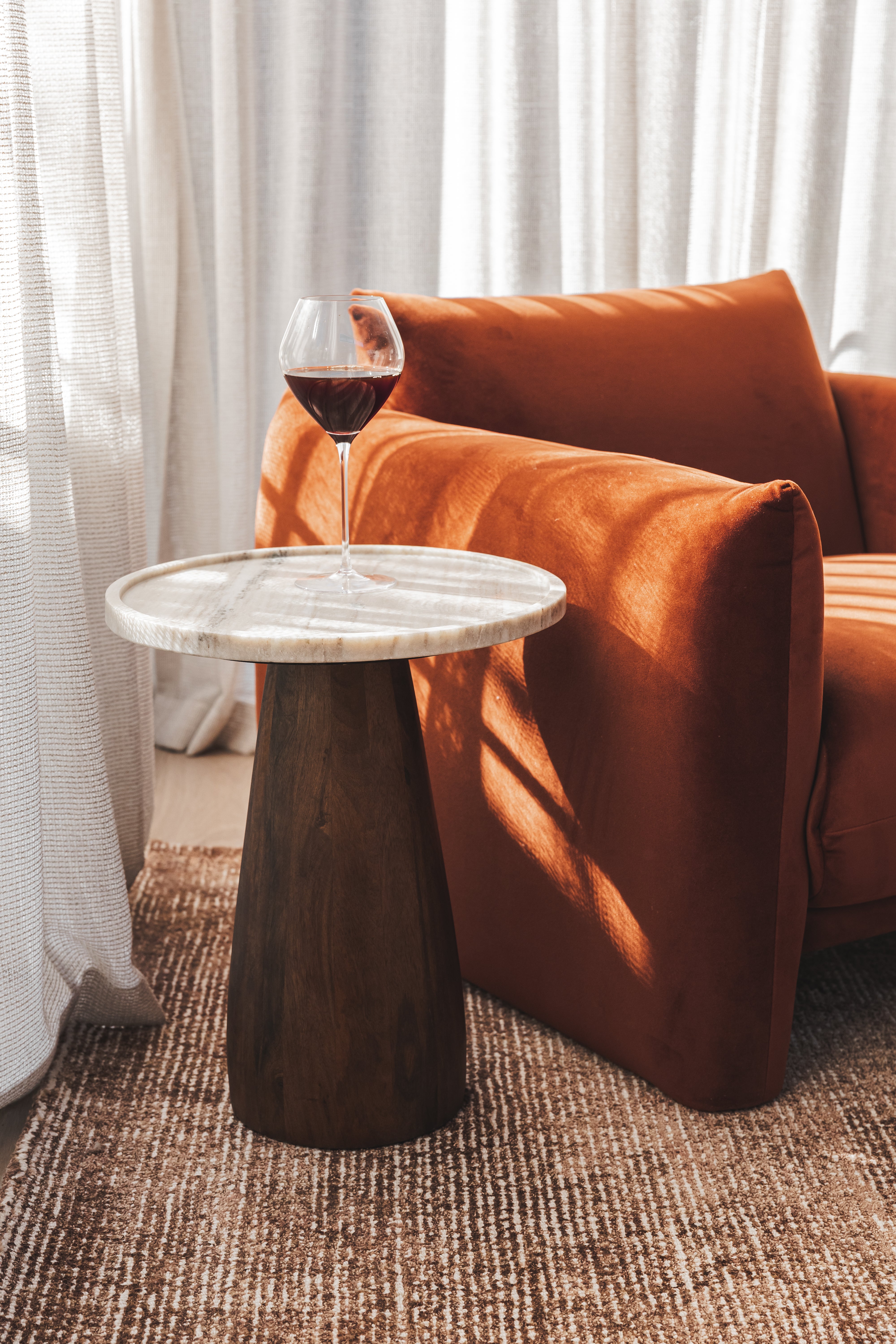 Meadow Marble Side Table Set in Husk - Hertex Haus - Hertex Haus
