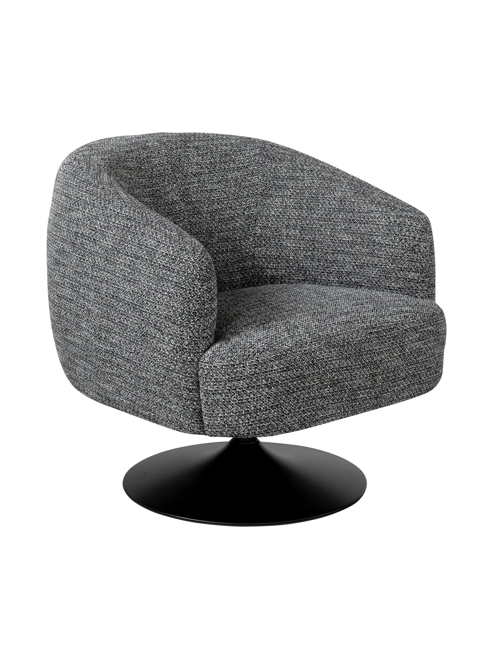 Melody Swivel Occasional Chair in Walkabout Liquorice - Hertex