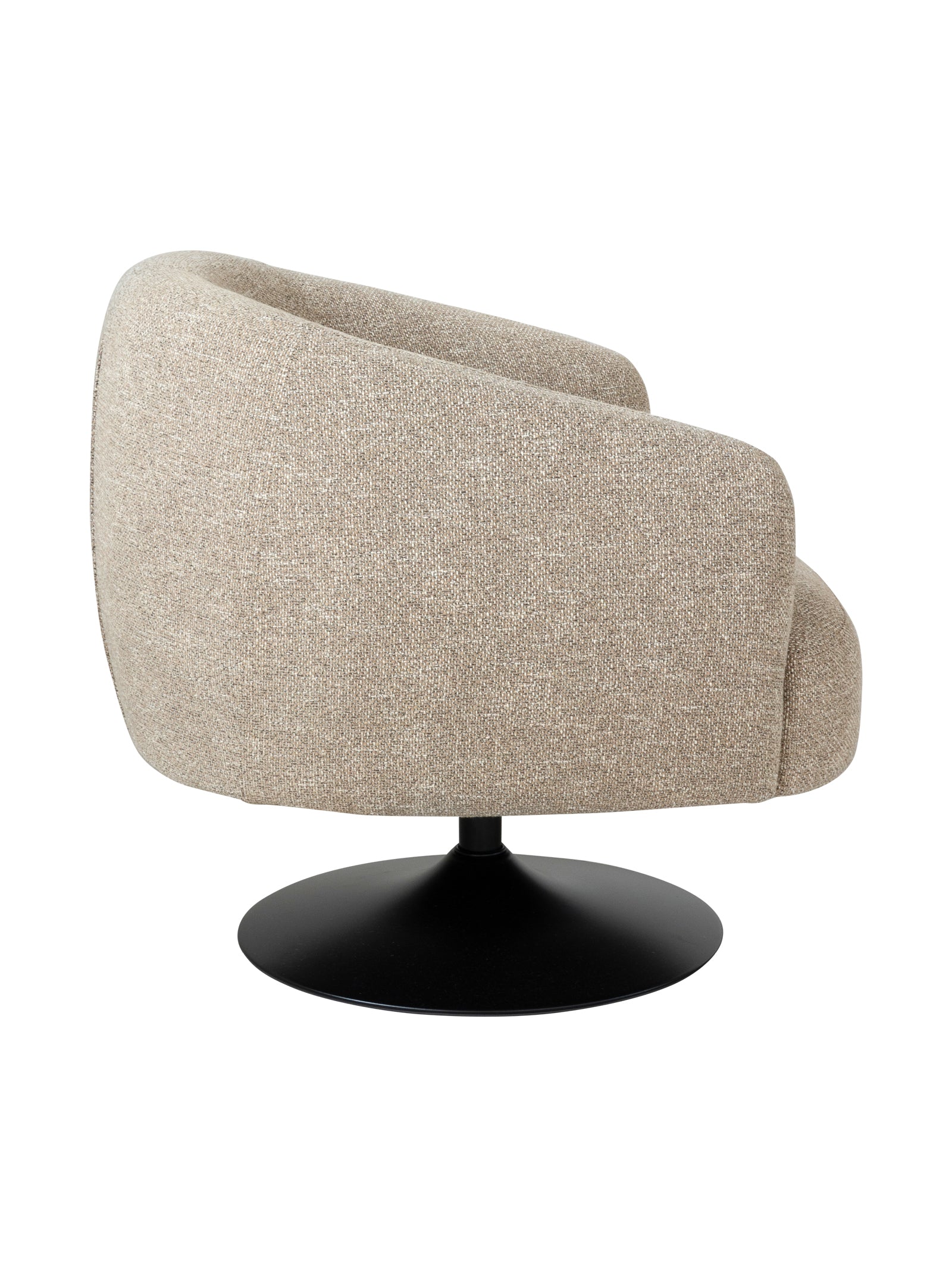 Melody Swivel Occasional Chair in Walkabout Liquorice - Hertex