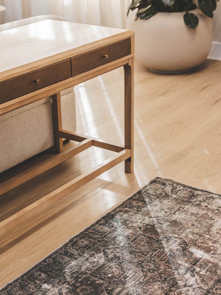 Memphis Oak Console in Mocha