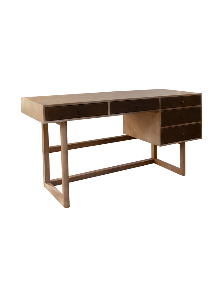 Memphis Oak Desk in Mocha