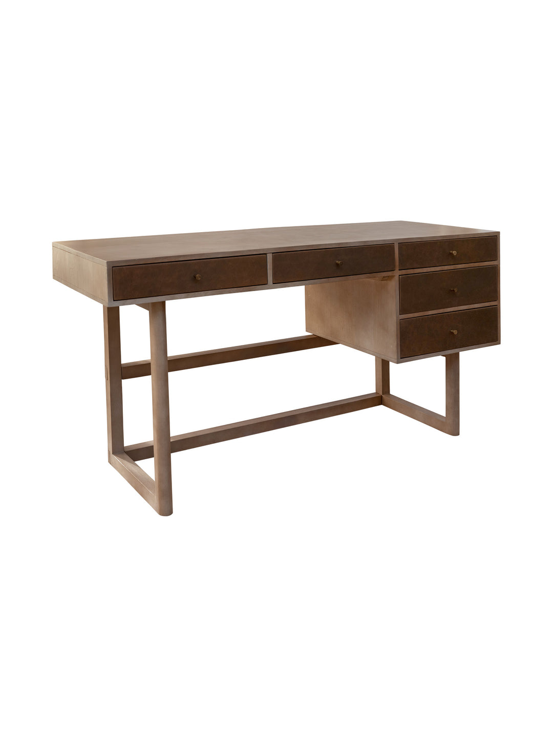 Memphis Oak Desk in Mocha