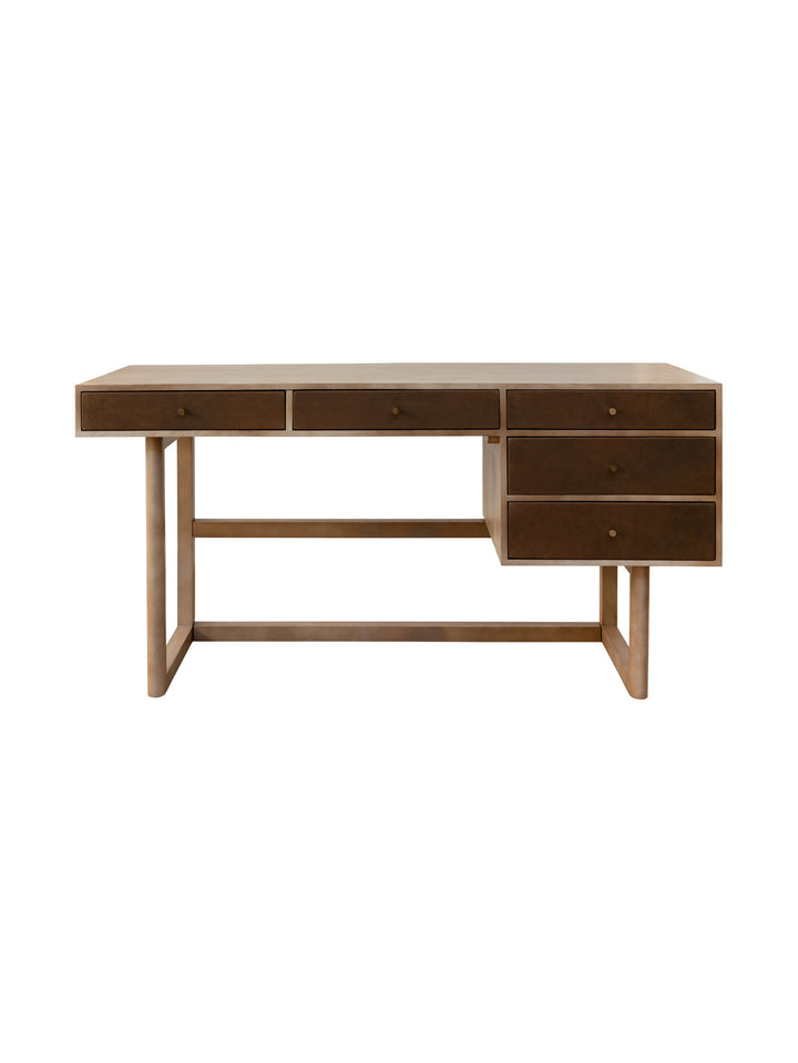 Memphis Oak Desk in Mocha