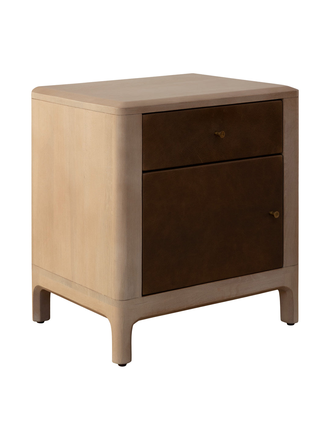 Memphis Oak Nightstand in Mocha