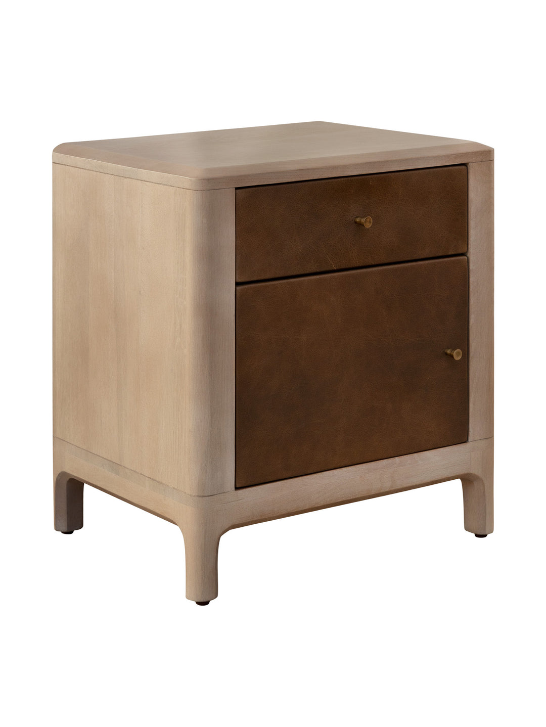 Memphis Oak Nightstand in Mocha