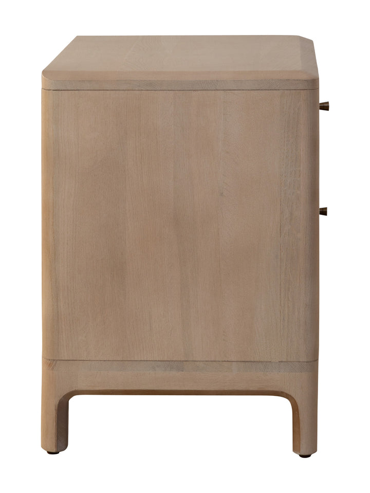 Memphis Oak Nightstand in Mocha