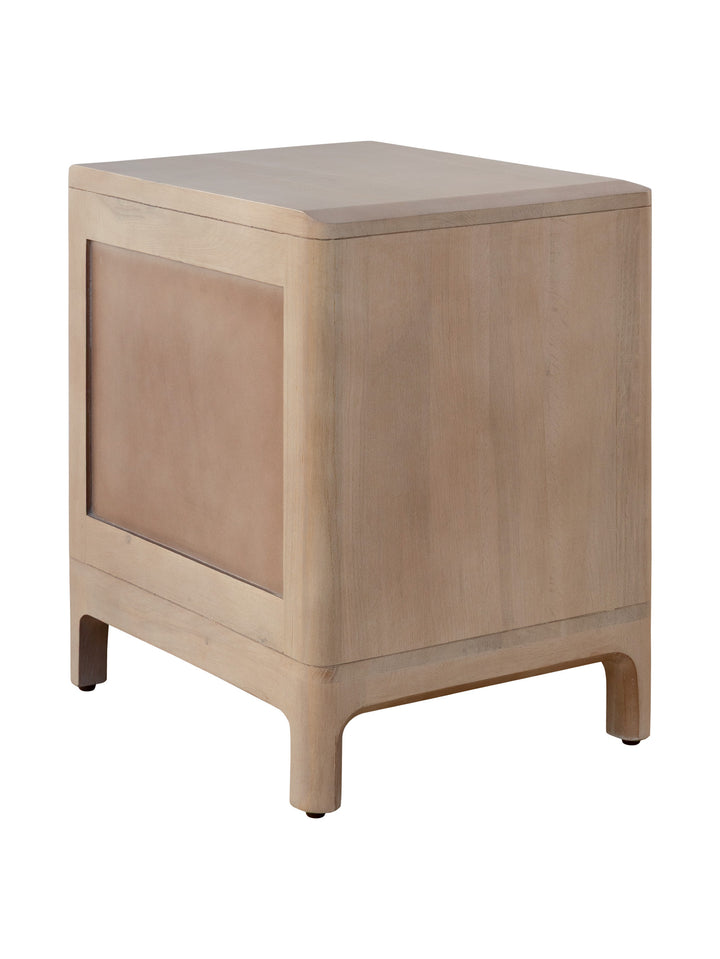 Memphis Oak Nightstand in Mocha