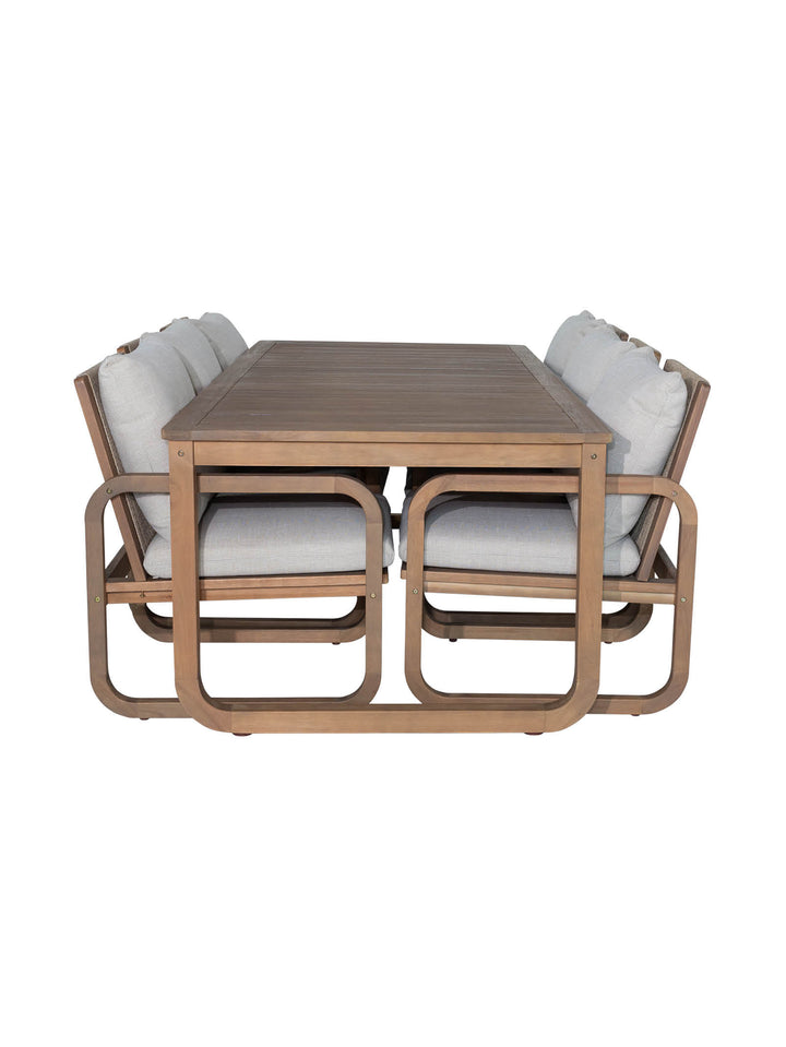 Menorca Eucalyptus Dining Table Set in Natura