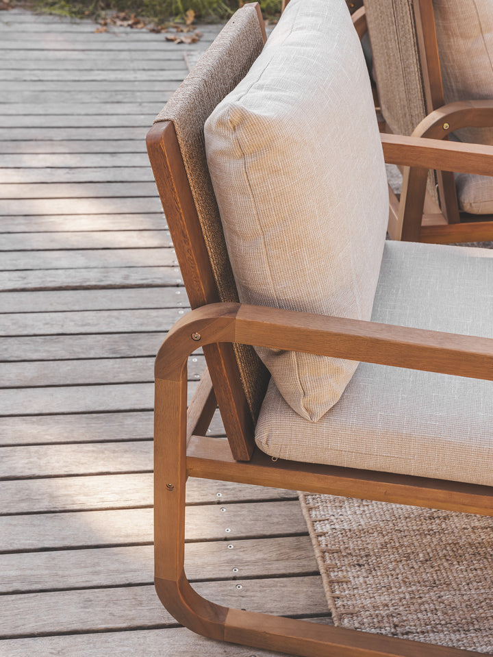 Menorca Eucalyptus Dining Table Set in Natura