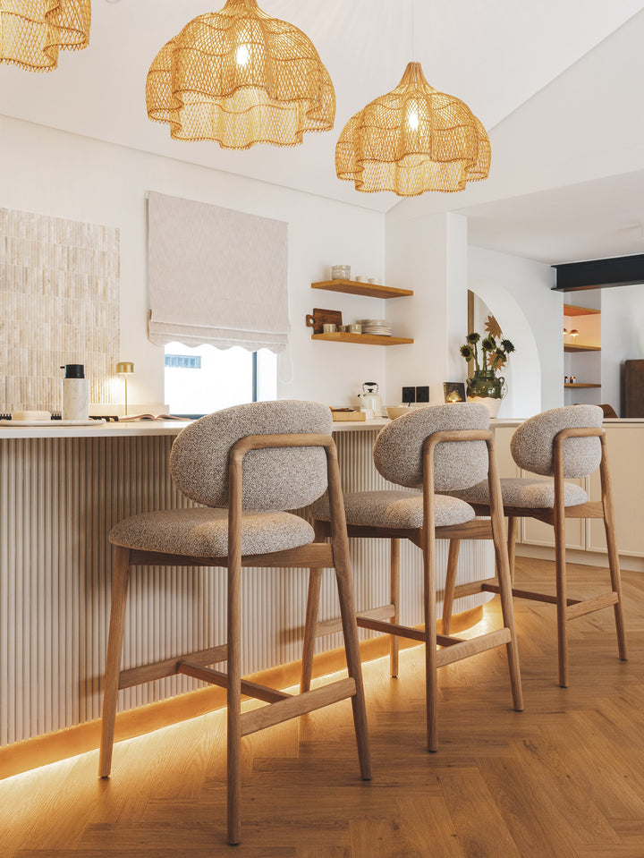 Milano Oak Counter Chair