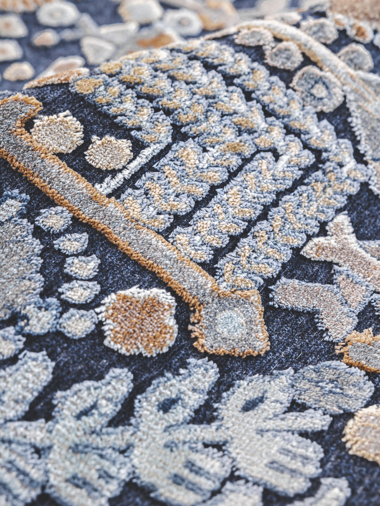 Minstrel Rug in Indigo - Hertex Haus - Hertex Haus