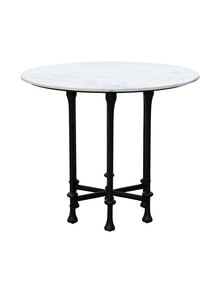 Monaco Marble Bistro Table in Salt Rock