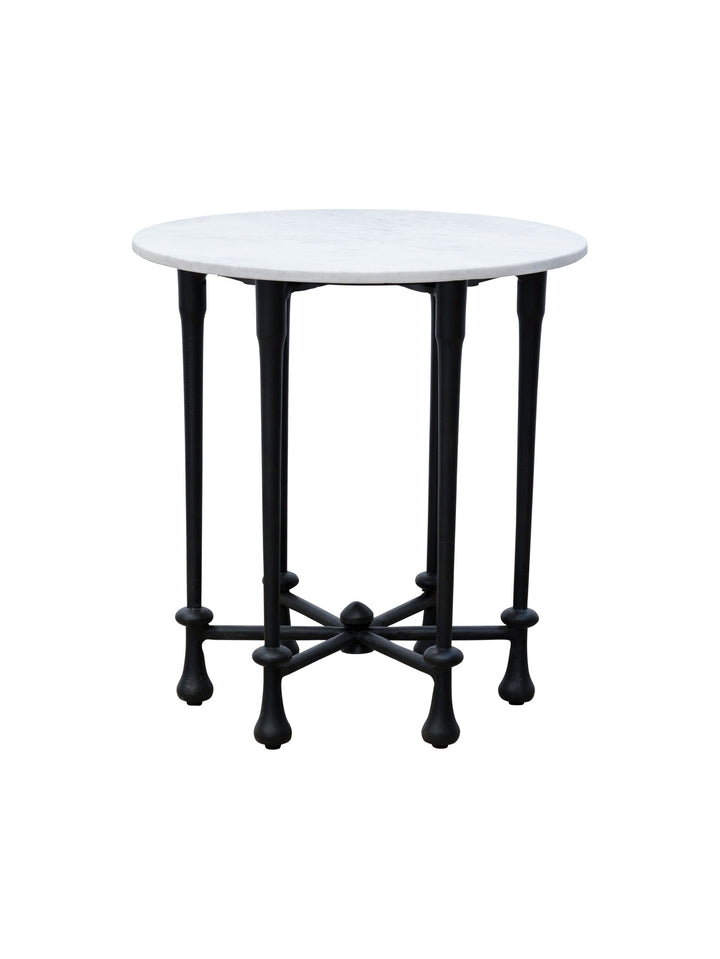 Monaco Marble Side Table in Salt Rock