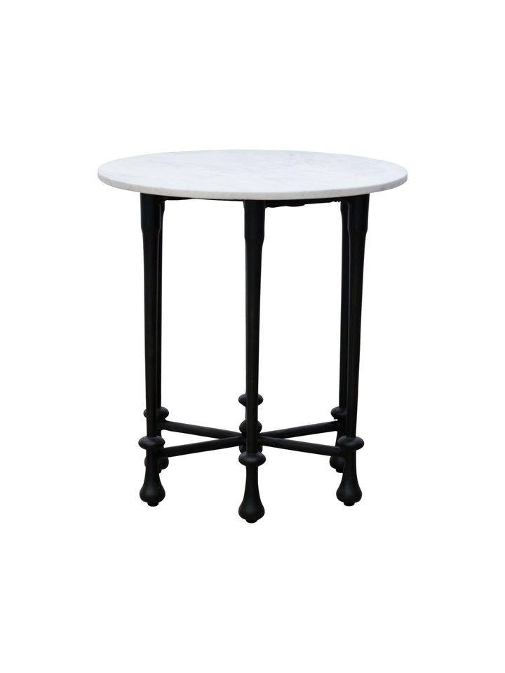 Monaco Marble Side Table in Salt Rock