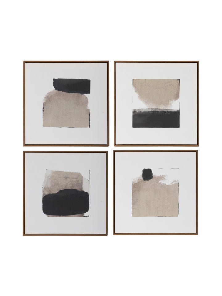 Monolith Wall Art Set of 4 in Mudstone