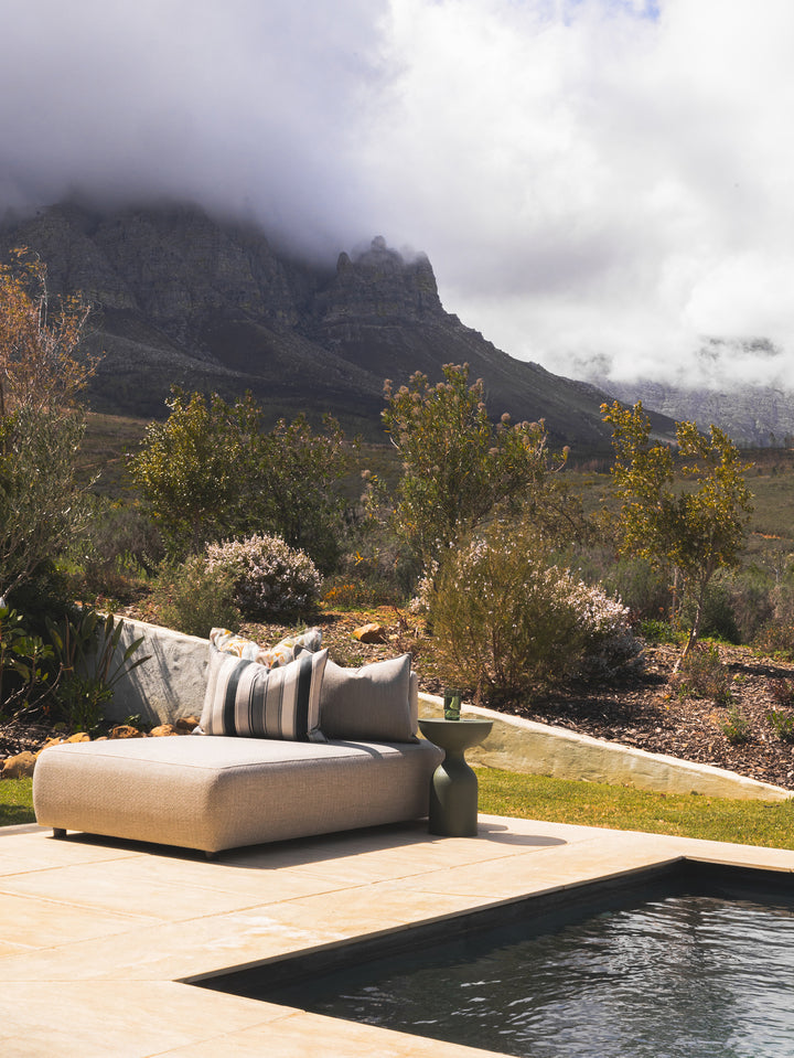 Mykonos Chaise Sofa in Crete Reed