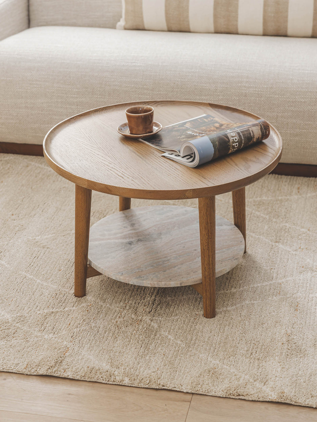 Nubo Oak Coffee Table in Cumin
