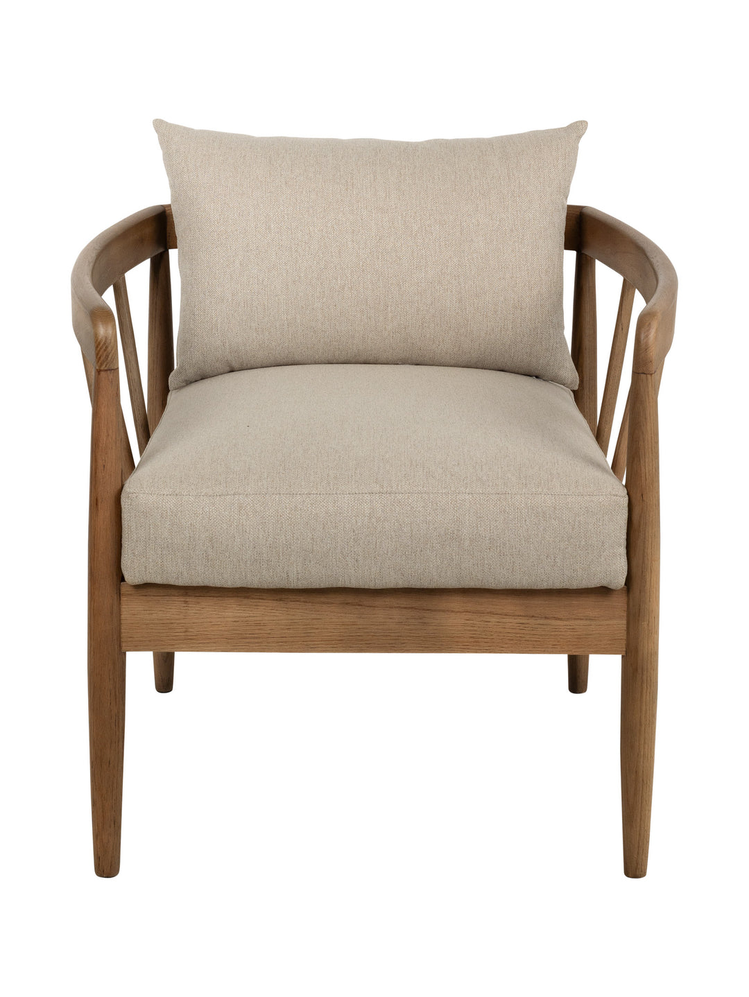 Oakwin Oak Armchair in Martini Irish Cream