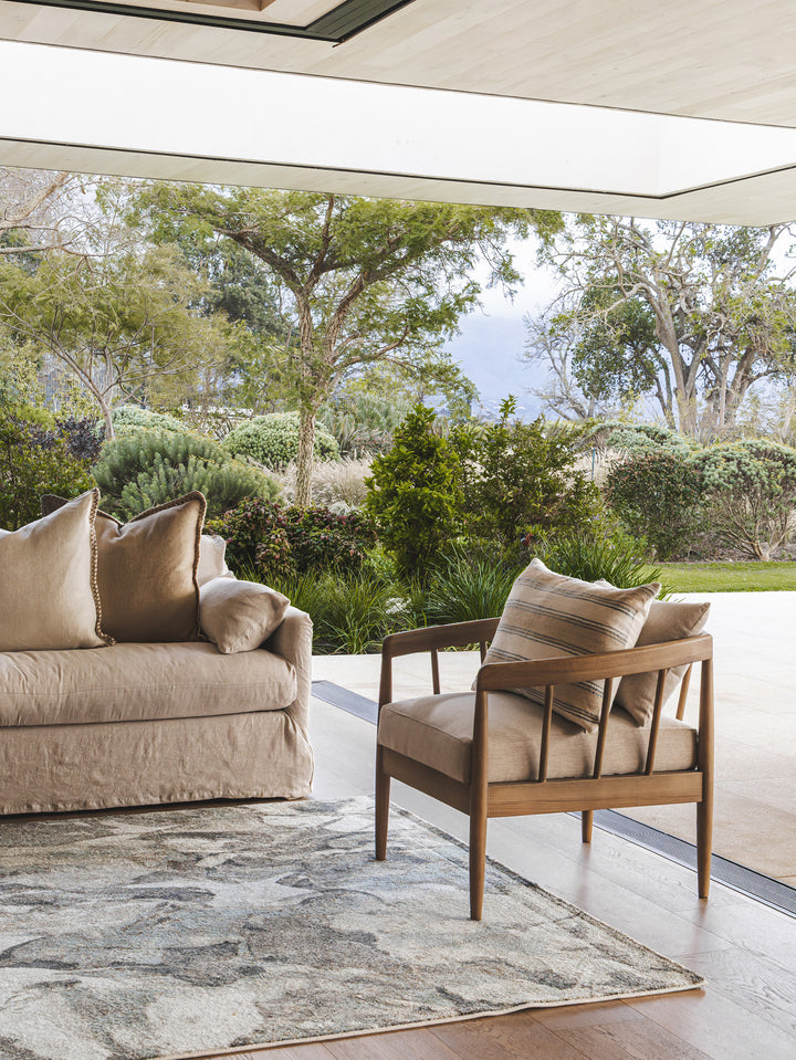 Oakwin Oak Armchair in Martini Irish Cream
