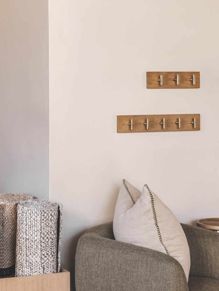 Off The Hook Oak Wall Hook in Cumin
