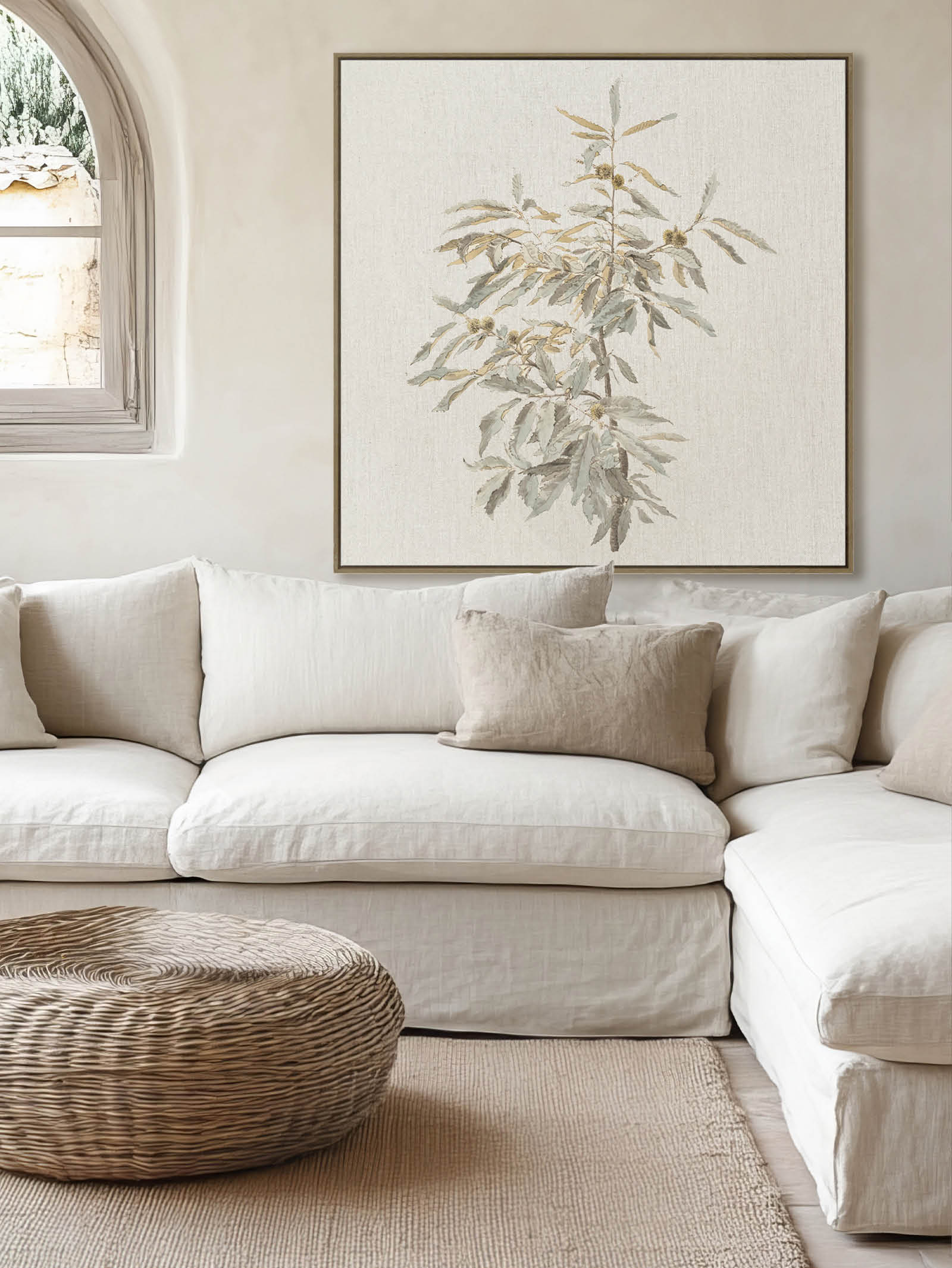 Olivine Wall Art in Dusty Green - Hertex Haus - Hertex Haus