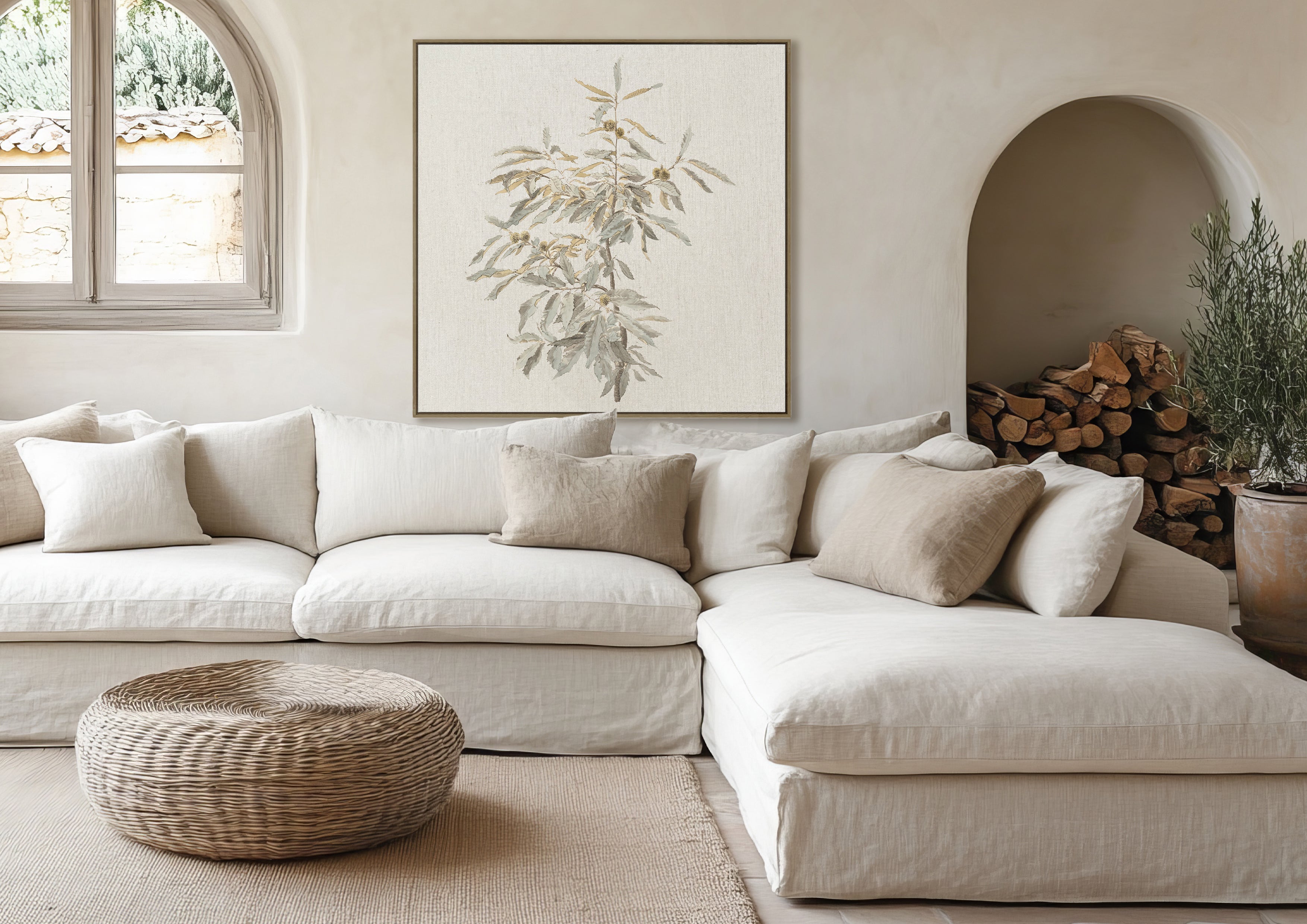 Olivine Wall Art in Dusty Green - Hertex Haus - Hertex Haus