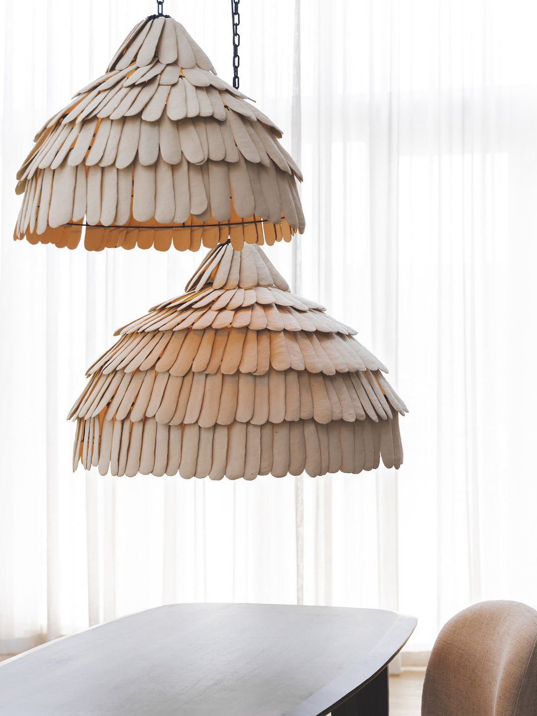 Ophelia Pendant in Bone