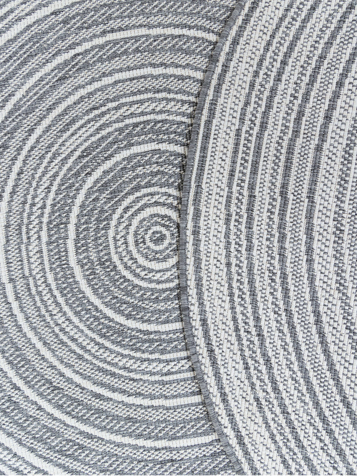 Orbit Round Rug in Steel