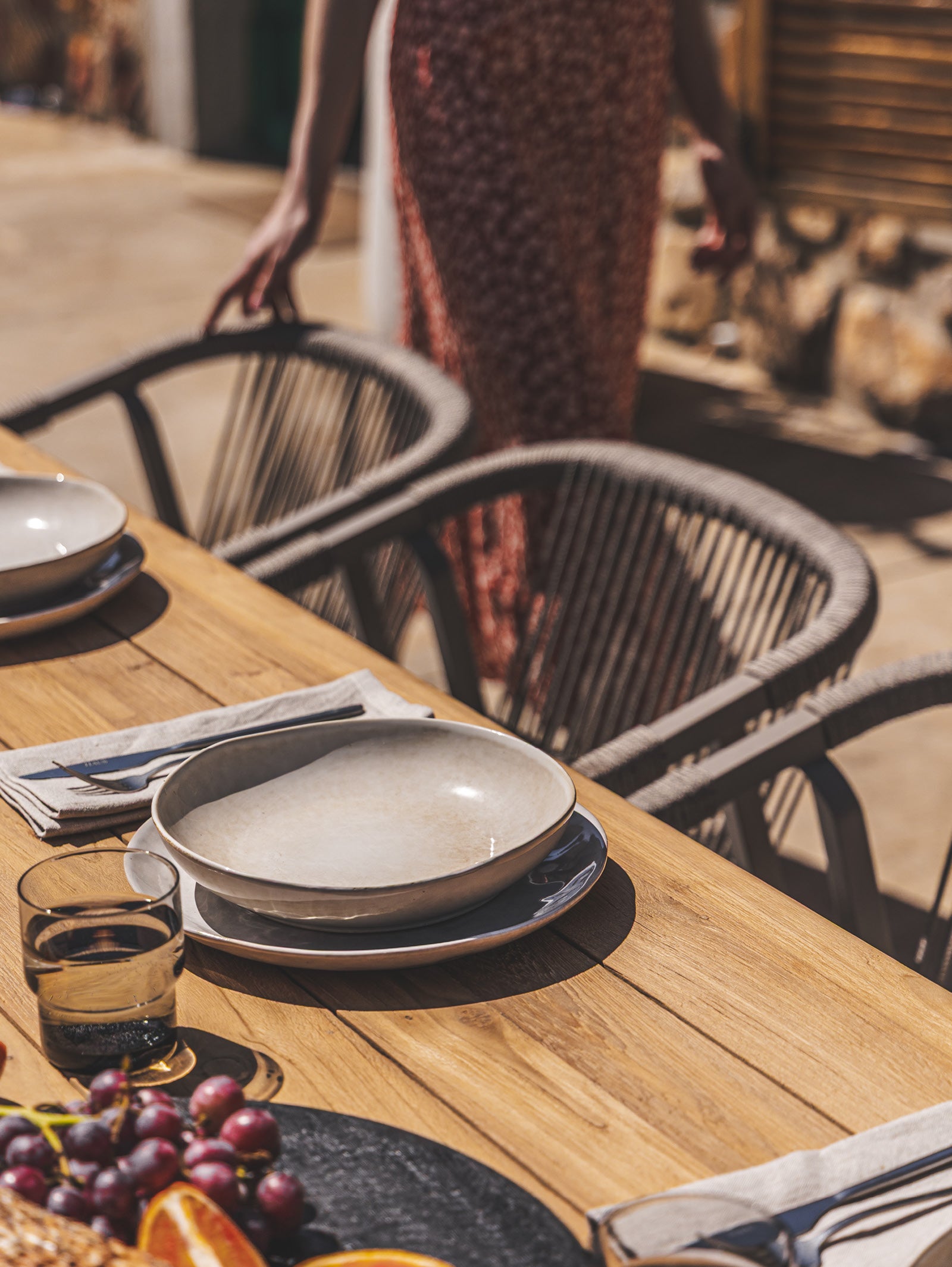 Osaka 12-Seater Teak Dining Table in Natura - Hertex Haus - Hertex