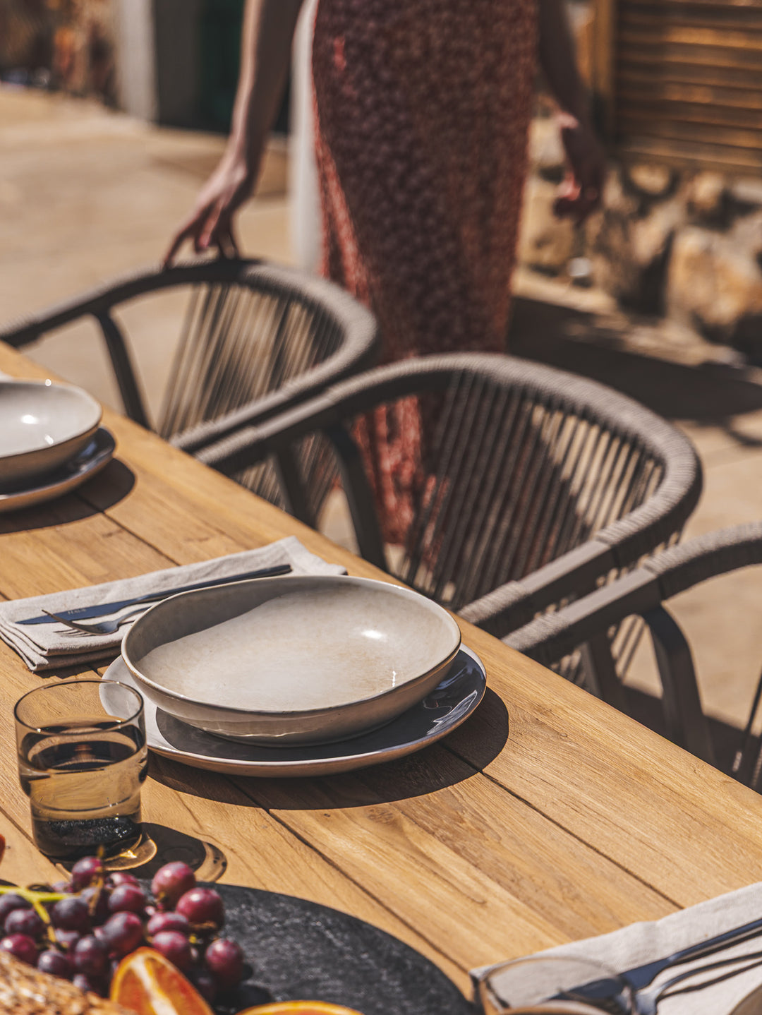 Osaka 12-Seater Teak Dining Table in Natura