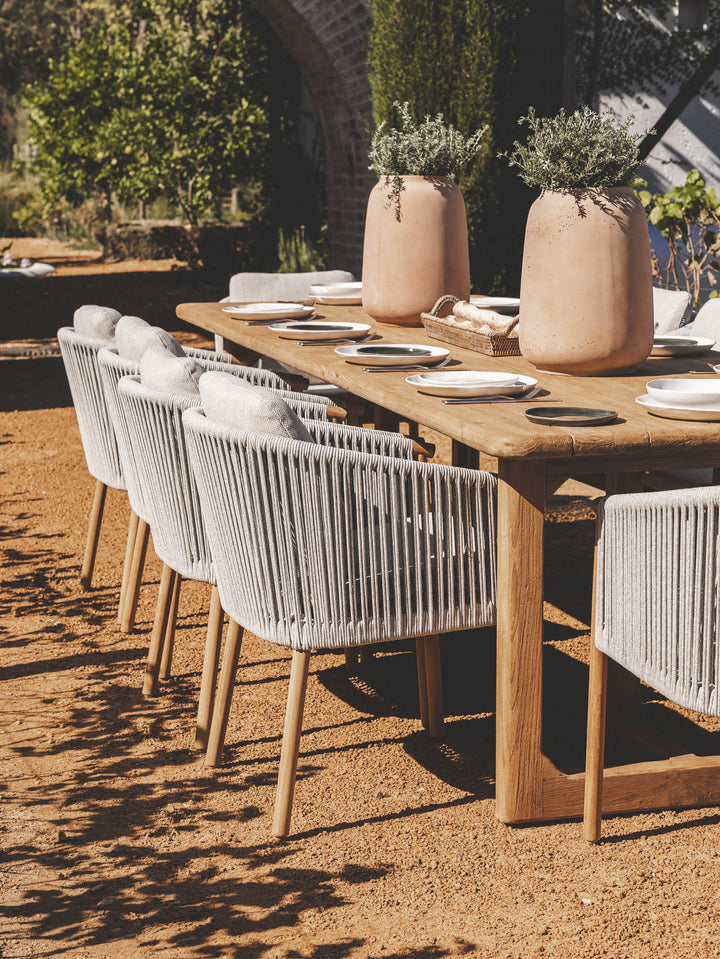 Osaka 12-Seater Teak Dining Table in Natura