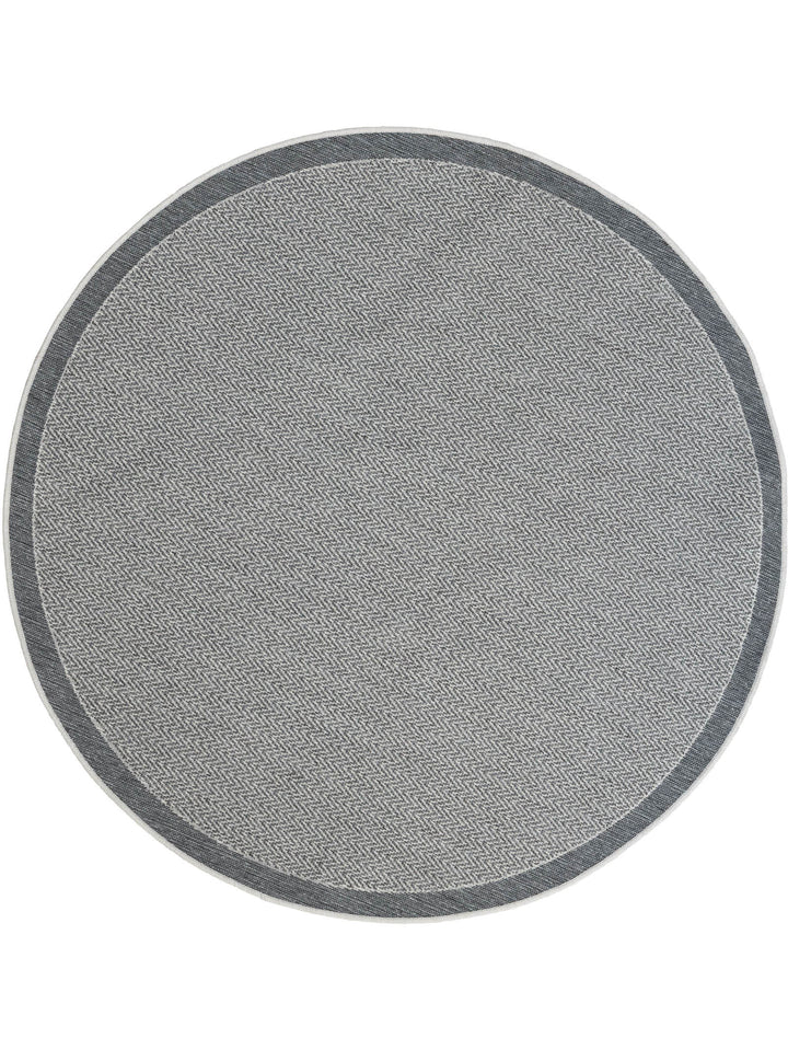 Outback Round Rug in Earl Grey