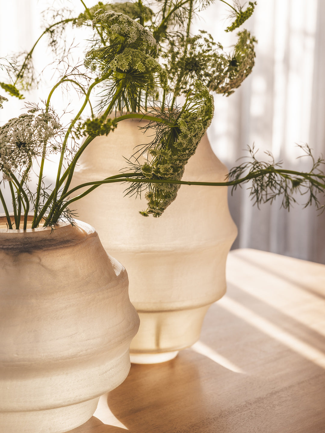 Oyster Vase in Driftwood