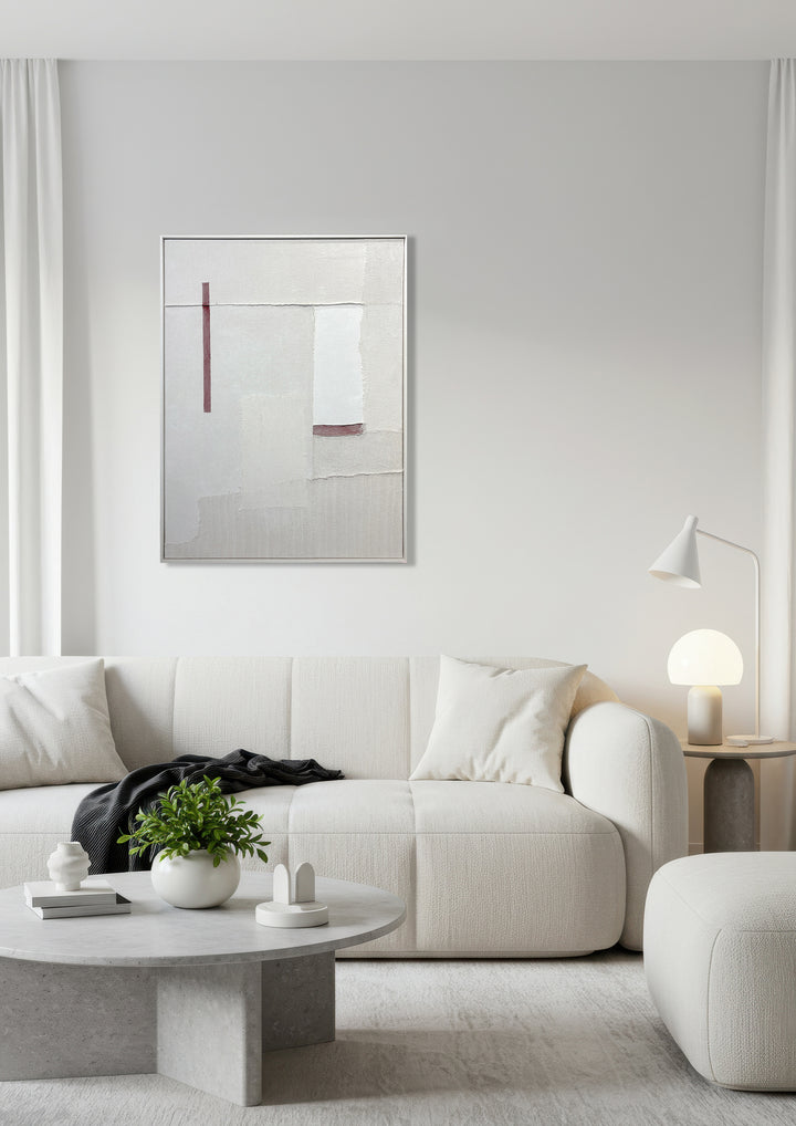 Parchment Trace Wall Art in Bone