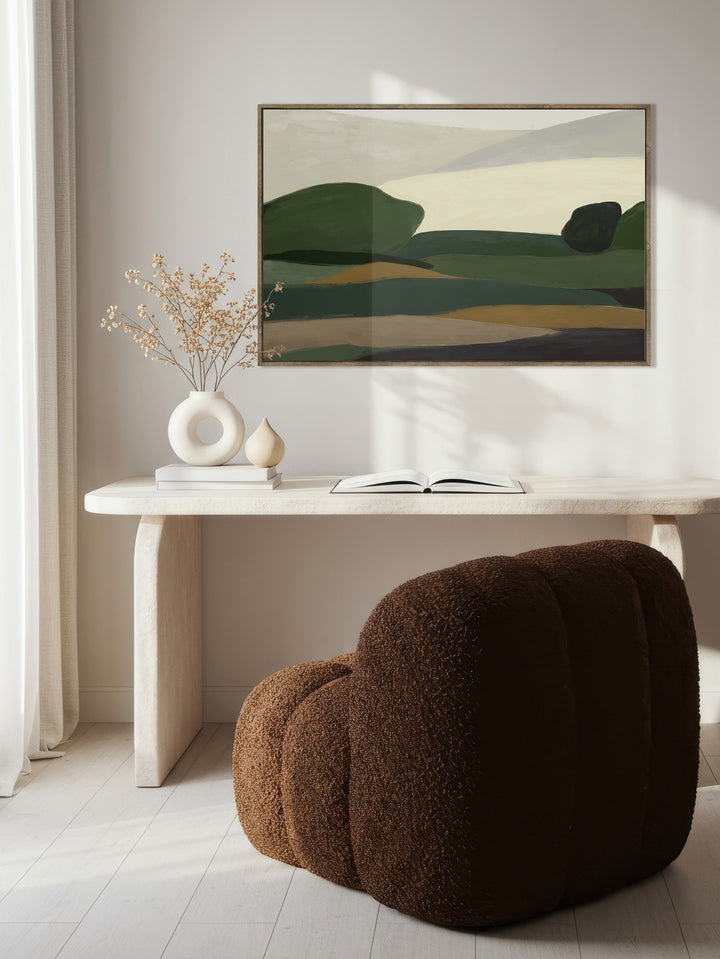Pasture Plains Wall Art in Verdant