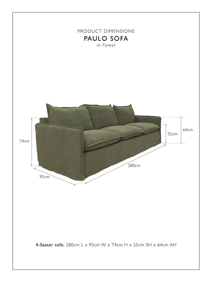 Paulo Sofa 4-Seater