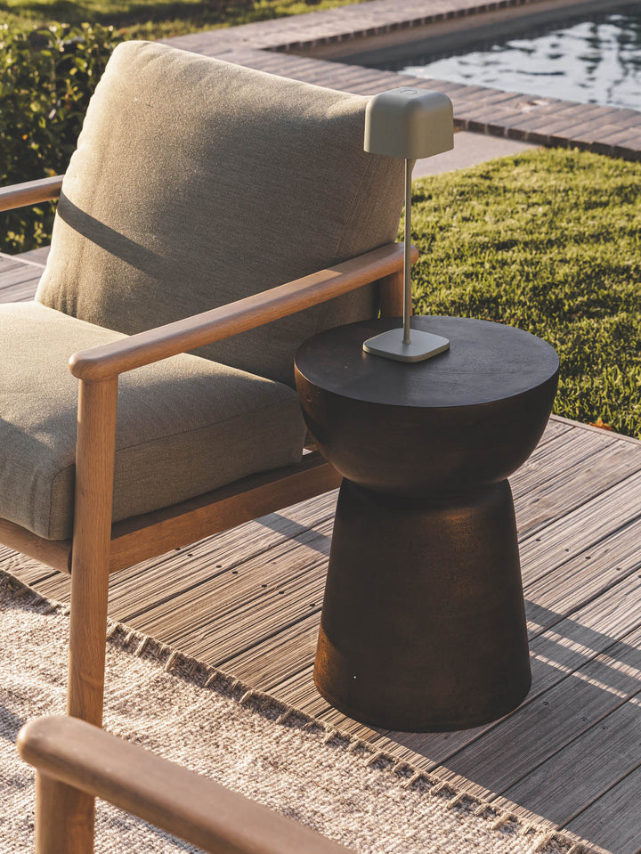 Pendulum Side Table in Brass Bell