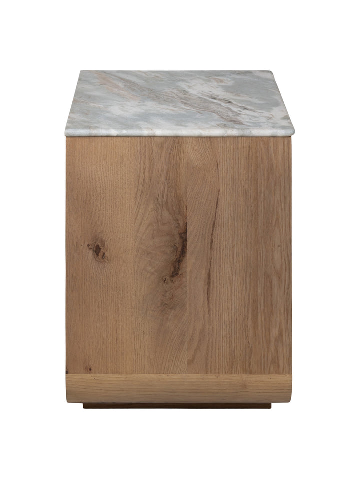Portland Marble Nightstand in Cumin