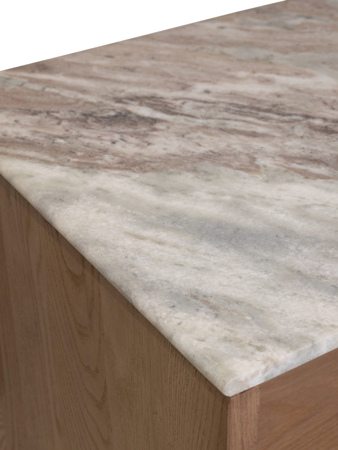 Portland Marble Nightstand in Cumin
