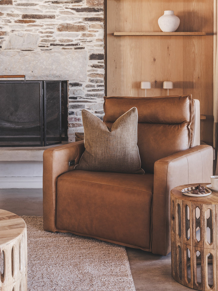 Ralph Leather Incliner Chair