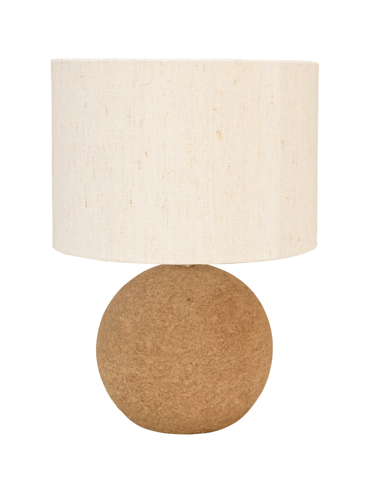 Reimagined Table Lamp in Bark