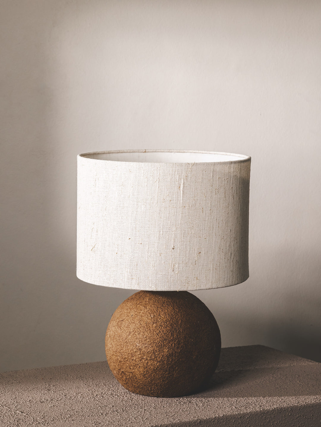 Reimagined Table Lamp in Bark