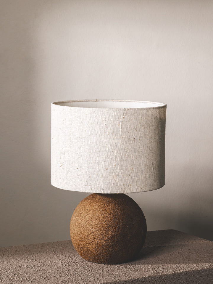 Reimagined Table Lamp in Bark