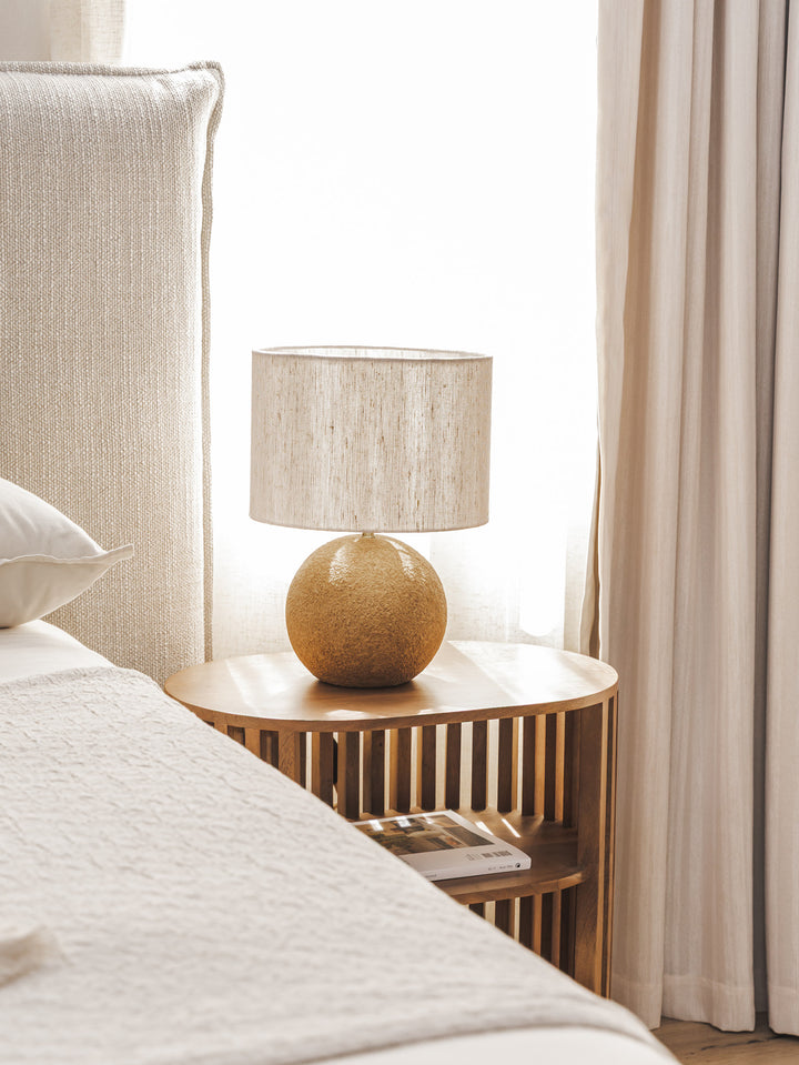 Reimagined Table Lamp in Bark